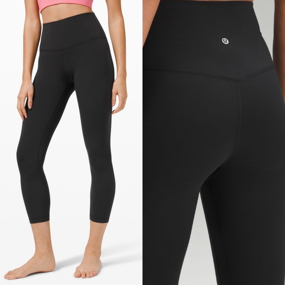 lululemon athletica Pants - Lululemon Women Leggings Crop Black Color Size 4 Soft